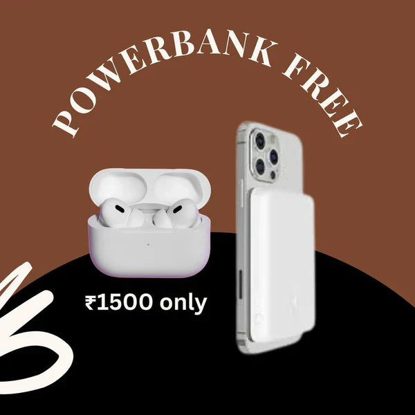 COMBO OFFER - AIRPODS PRO 2ND GEN + MAGSAFE POWERBANK 10000 MAH - 1 YEAR WARRANTY